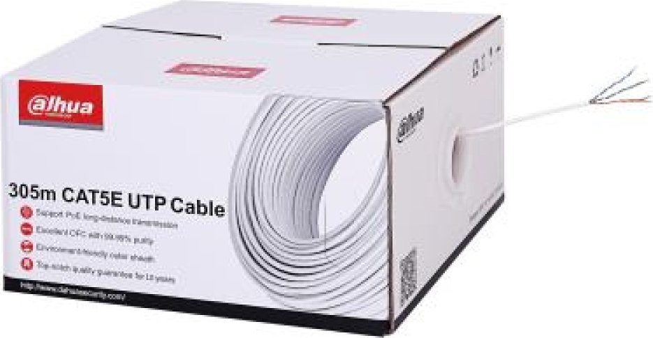 Dahua Technology CABLE CAT5E UTP 305M Baltas/PFM920I-5EU-C DAHUA