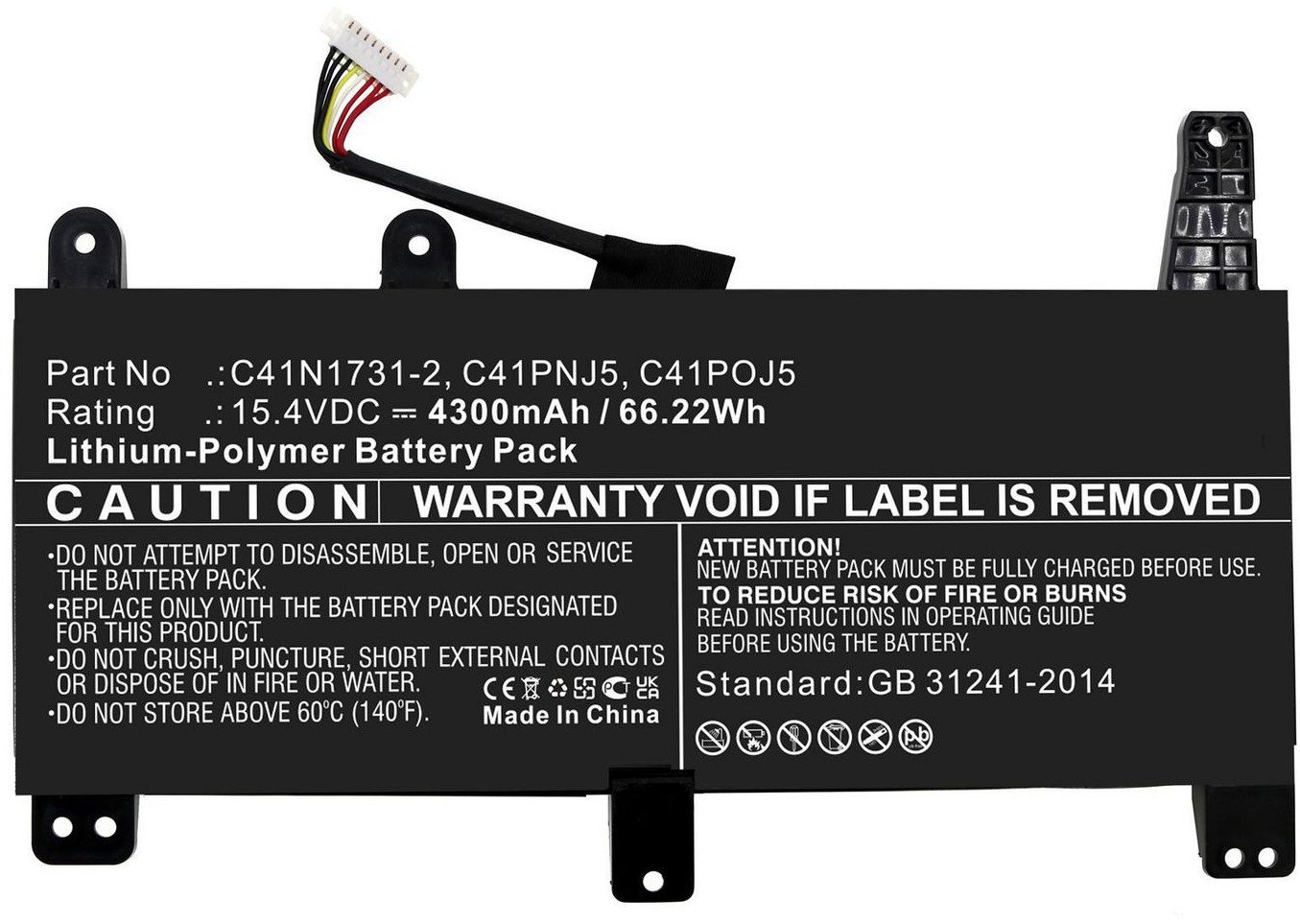 Pamięć do laptopa CoreParts Battery 66.22Wh Li-Polymer