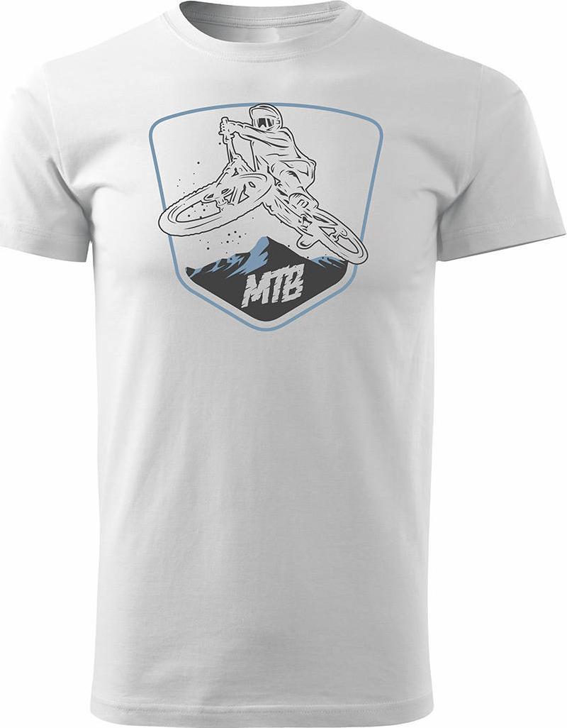 Topslang Koszulka rowerowa na rower z rowerem górskim MTB Downhill Mountain Bike męska biała REGULAR L
