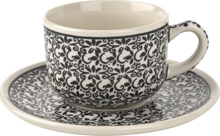 Bolesławiec Filiżanka ze spodkiem Bolesławiec Dekor 941