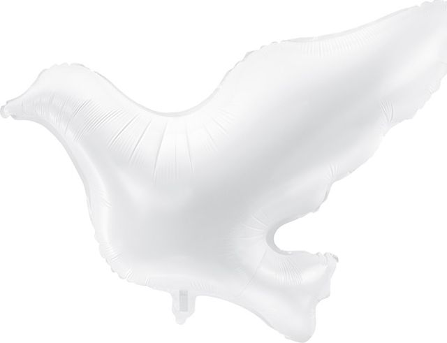 Party Deco Balon fiolowy, gołąbek, biały, 77x66 cm uniwersalny