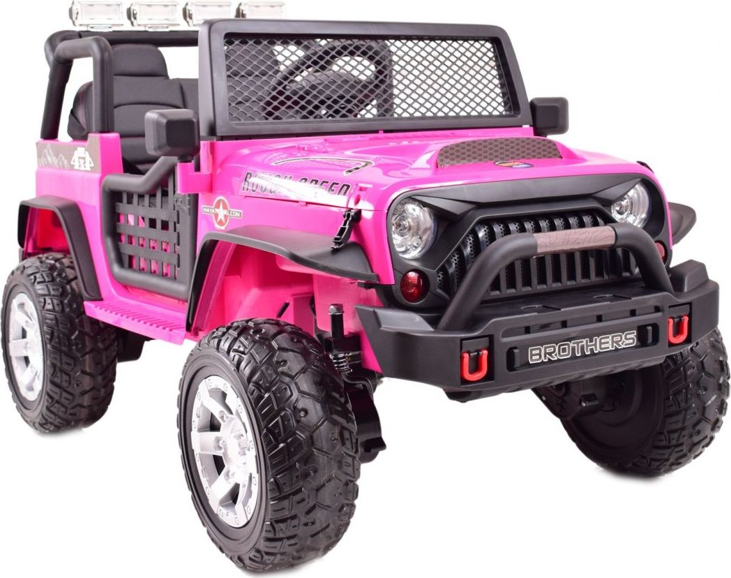 Import SUPER-TOYS WIELKI DZIP 4X4 ROUGH SPEED, FUNKCJA BUJANIA, WALIZKA, RADIO FM, MIĘKKIE KOŁA/XMX-617