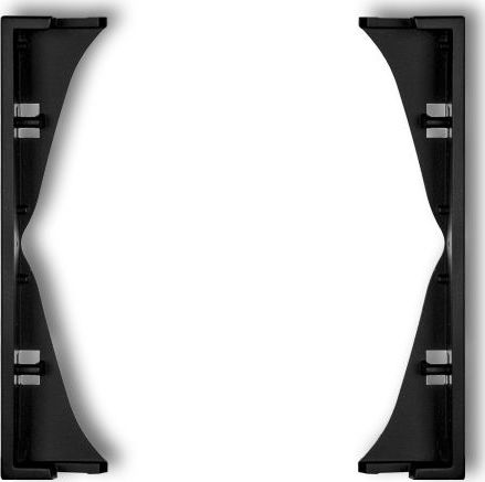 Karlik MINI Ramka pośrednia do gniazd podwójnych czarny mat 12MRP-2