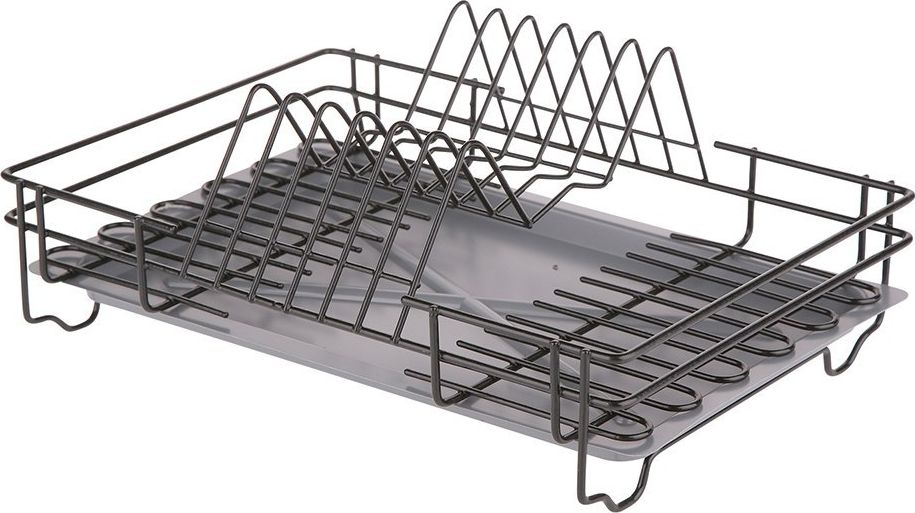 Lumarko suszarka do naczyń 1-poziomowa 35cm czarna z tacką