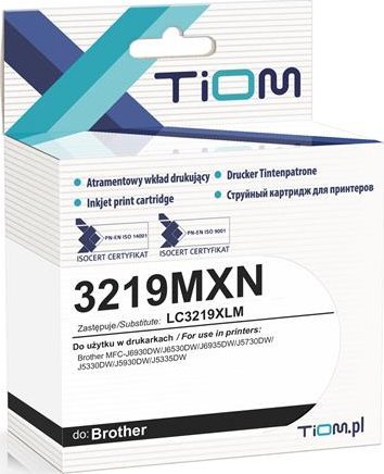 Tusz Tiom Tusz Tiom do Brother 3219MXN | LC3219XLM | 1500 str. | magenta