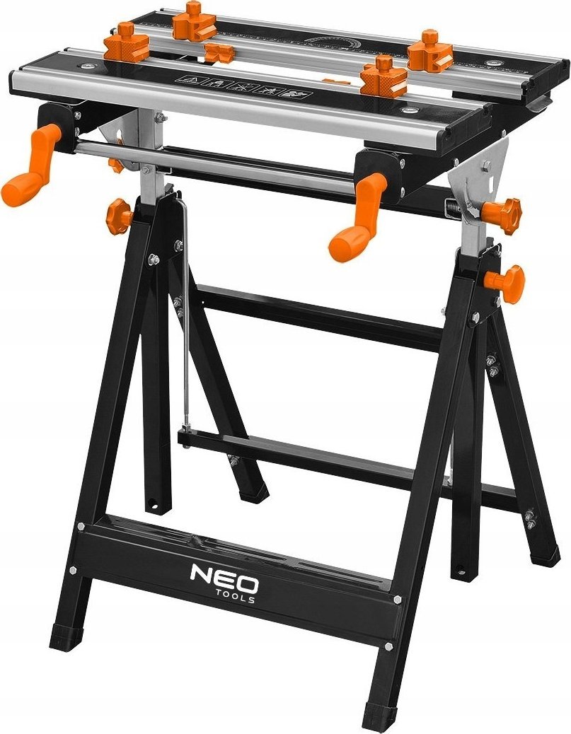 Neo Stół warsztatowy regulowany, aluminiowy 60 x 58 x 77-107 cm