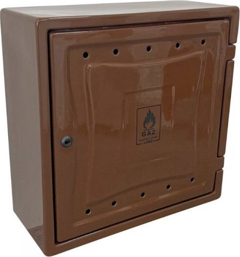 UN OSÅONA LICZNIKA GAZU Z TWORZYWA 240*600*600MM Z PLECAMI BRÄZ