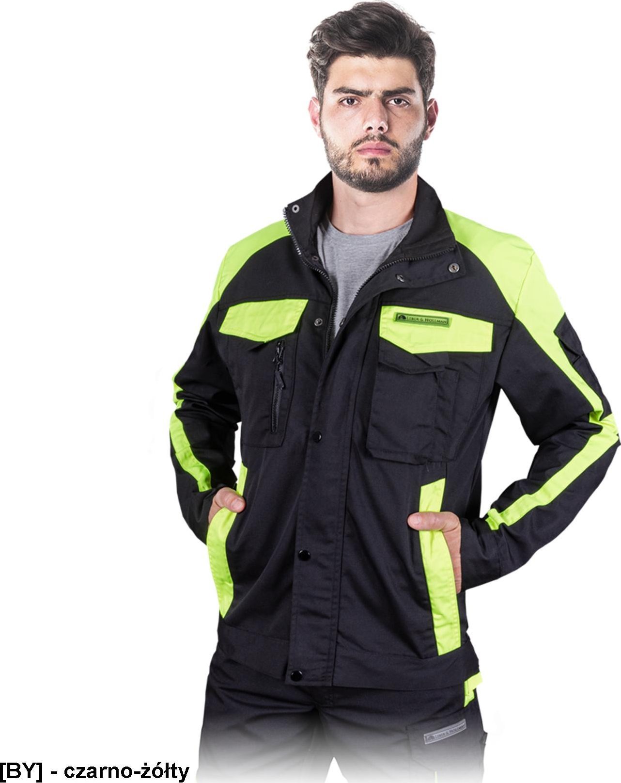 R.E.I.S. LH-TANZO-J - Bluza ochronna TANZO - czarno-żółty 3XL