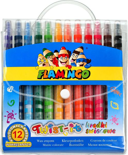 Titanum TITANUM Kredki Świec. Wykręcane 12 Kolor - 185335