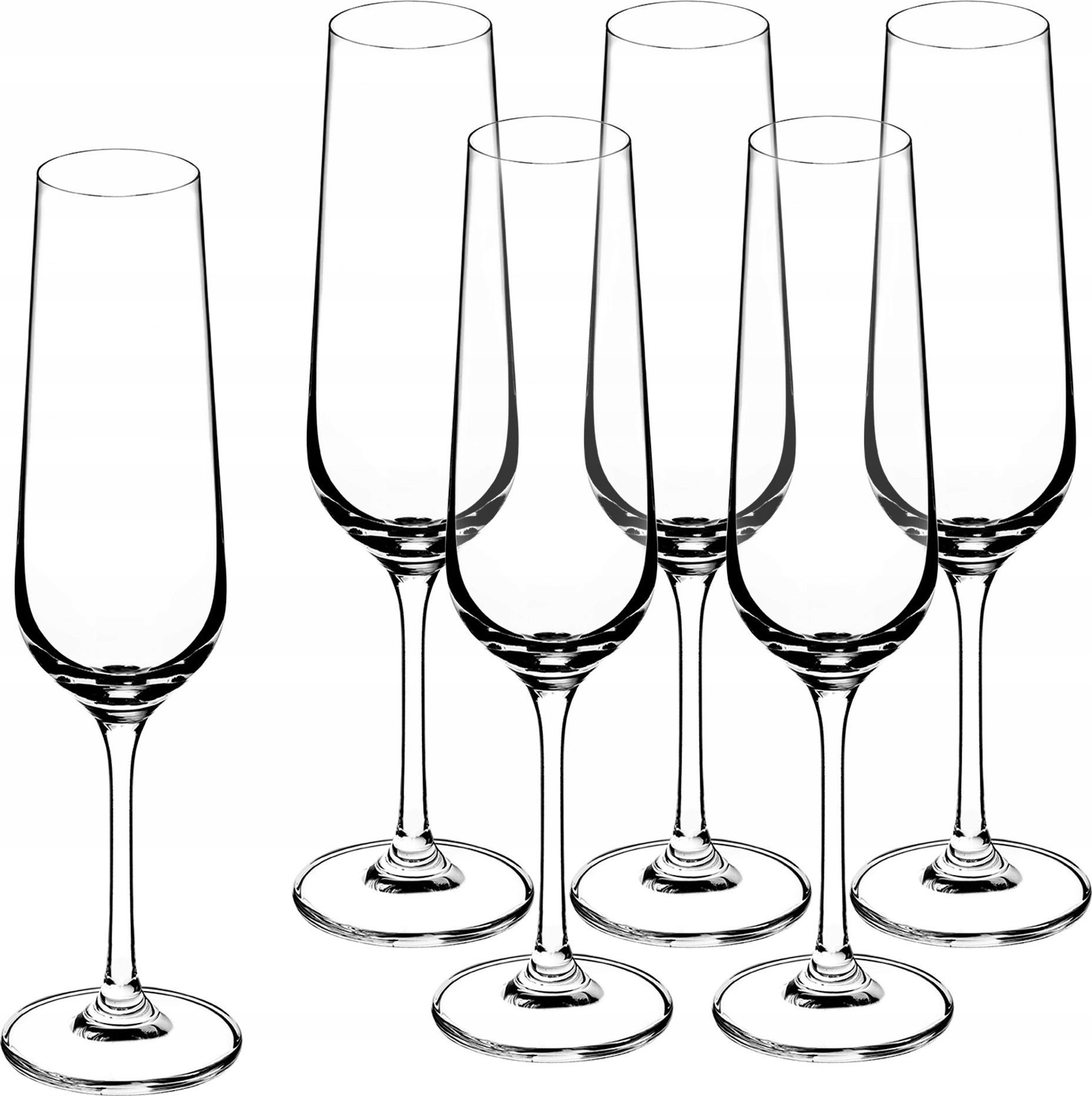Kadax Kieliszki Do Szampana Komplet 6 szt 200ml
