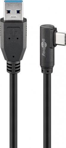Kabel USB Goobay USB-A - USB-C 2 m Czarny (JAB-4410952)