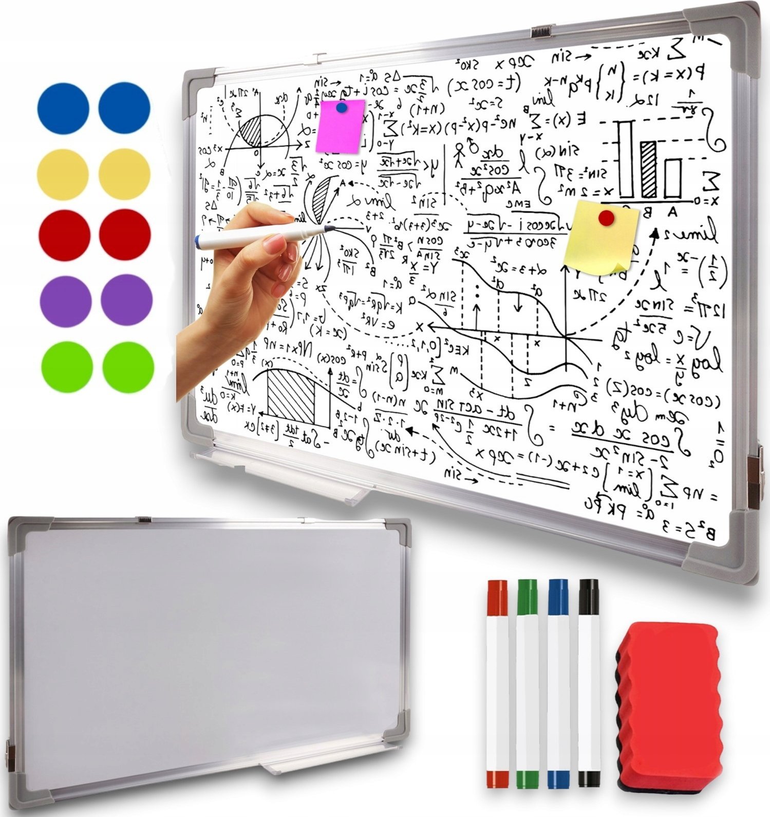 Tablica suchościeralna magnetyczna 90x60