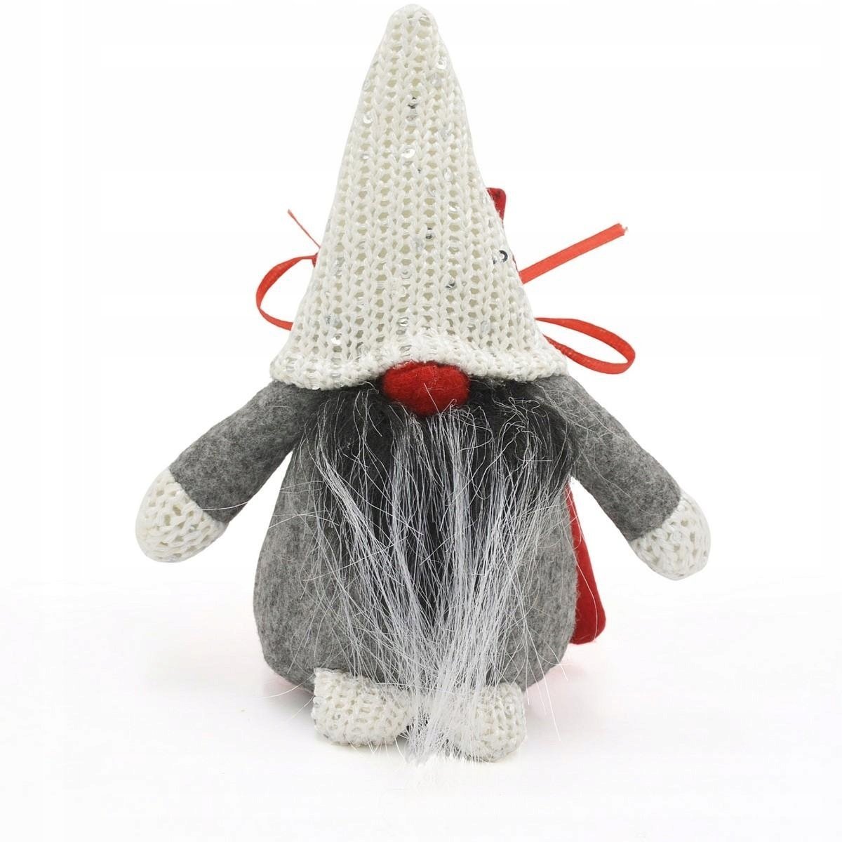 Dekoracja świąteczna Saska Garden MIKOŁAJEK Dekoracyjny z workiem na prezent 15CM czerwony