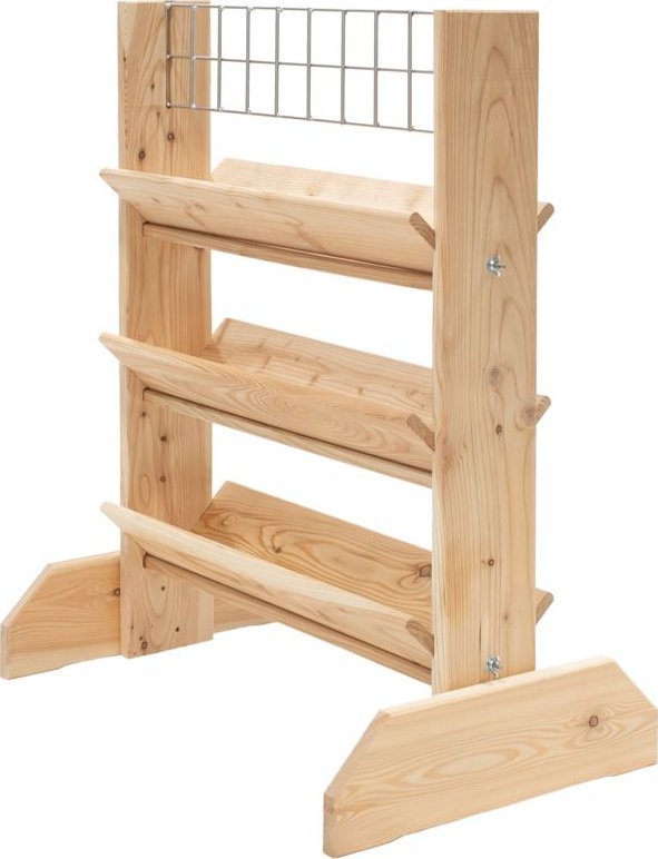 Westmann Westmann Stojak na zioła z drewna modrzewiowego z kratą Viktoria L Natura 50x80x95cm