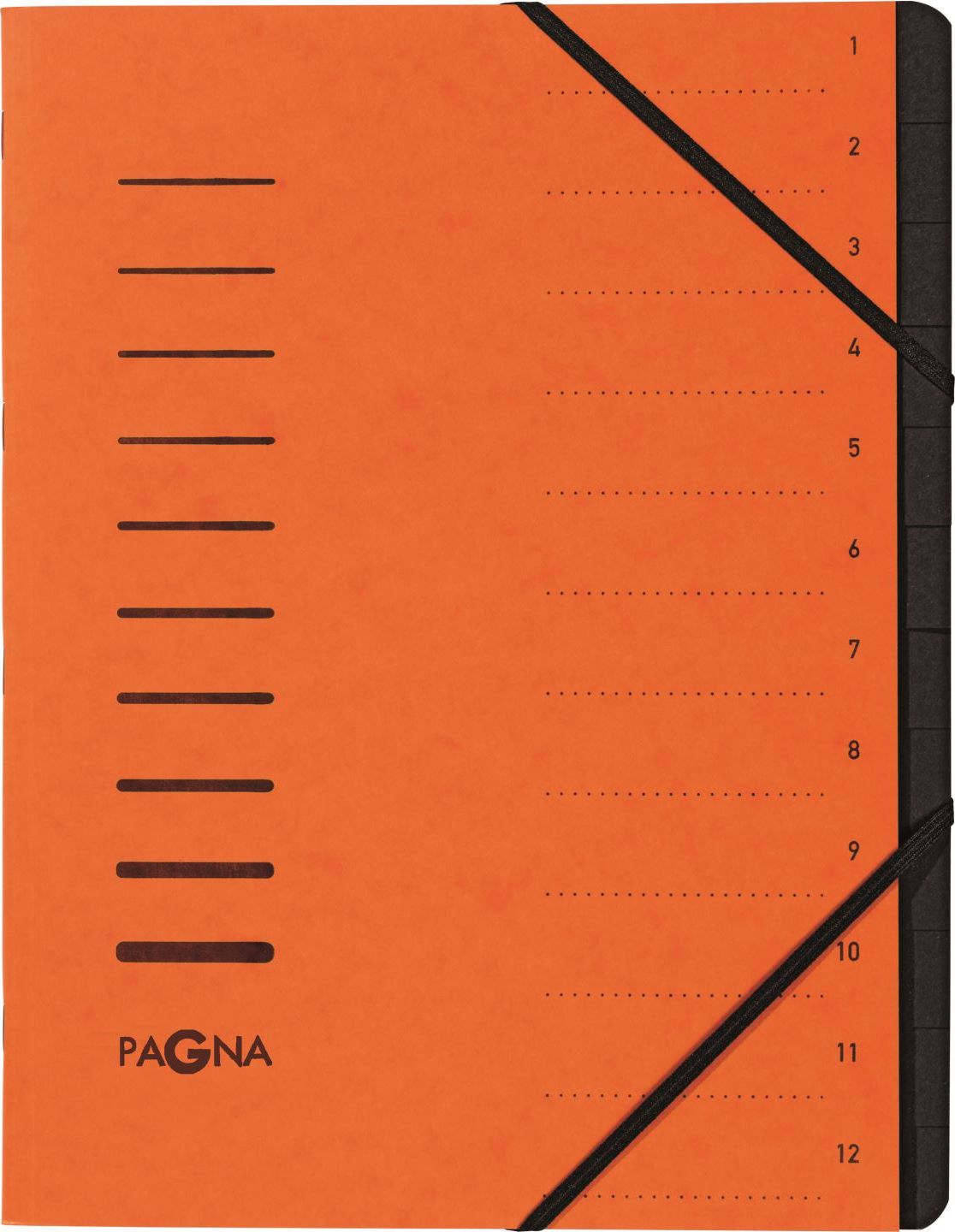 Pagna Teczka 12 Fächer 1-12 orange