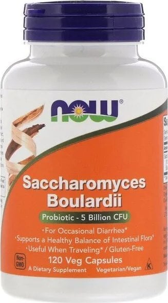 NOW Foods NOW Foods - Probiotyki Saccharomyces Boulardii, 120 vkaps
