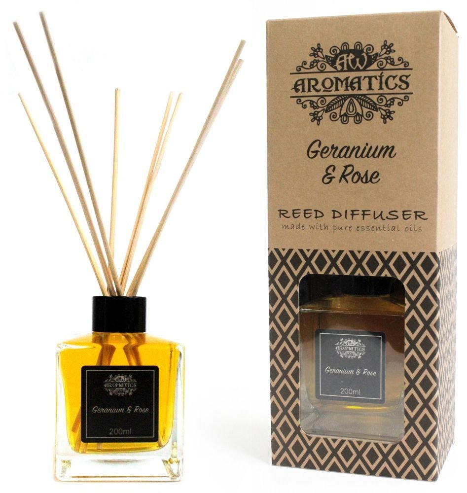 Dyfuzor zapachowy trzcinowy - Bodziszek i róża