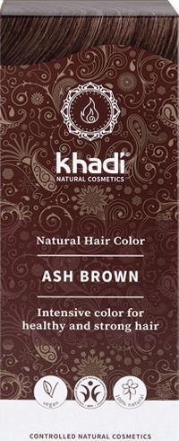 Khadi Farba do włosów popielaty brąz 100g