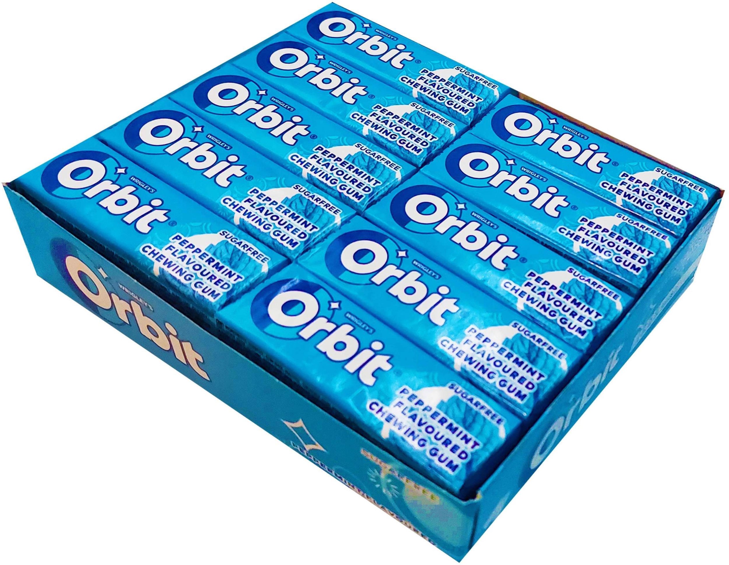 Orbit Peppermint Bezcukrowa guma do żucia 14 g x 30 sztuk