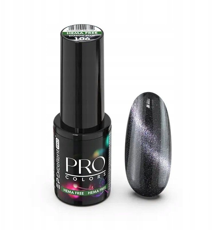 EXCELLENT PRO_Pro Colors Hema Free Cat Eye lakier hybrydowy 106 Shadow Beam 7g