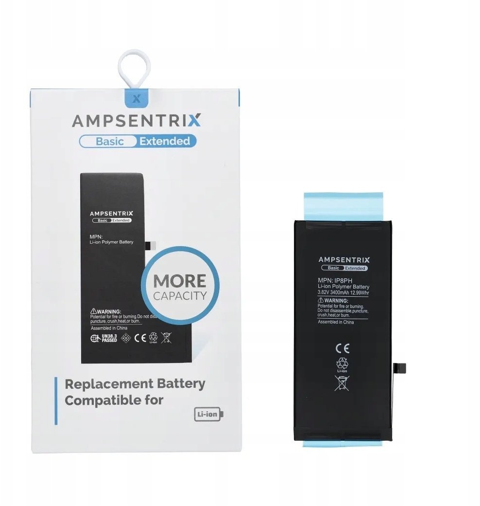 AmpSentrix Basic bateria do iPhone 8 Plus (zwiększona pojemność)