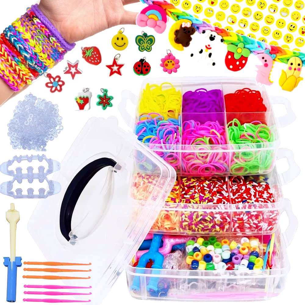 MEGA ZESTAW GUMKI DO ROBIENIA BRANSOLETEK DUŻY XXL NA PREZENT DIY