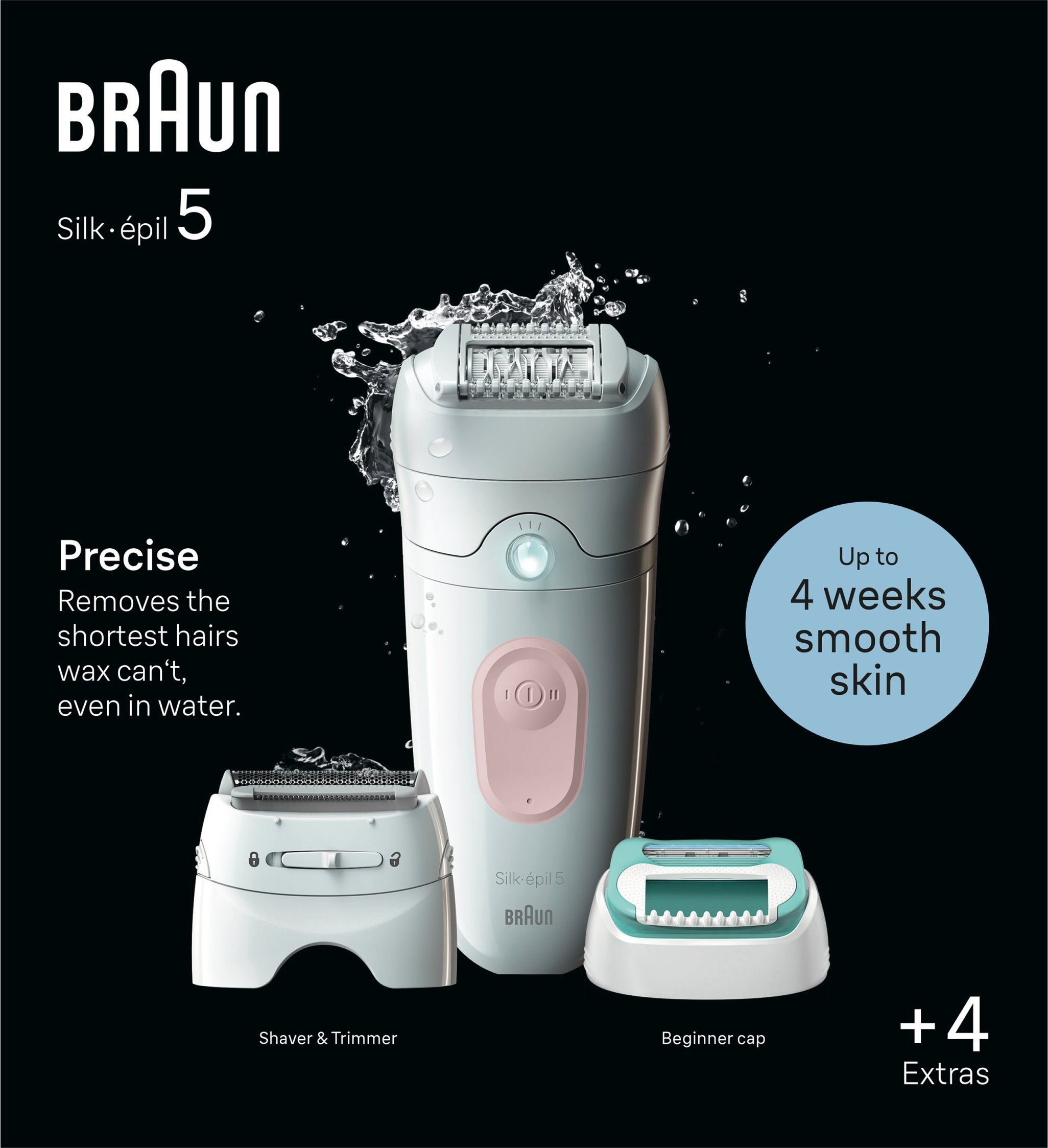 Depilator Braun Braun Silk-épil 5 5-050 biało-różowy