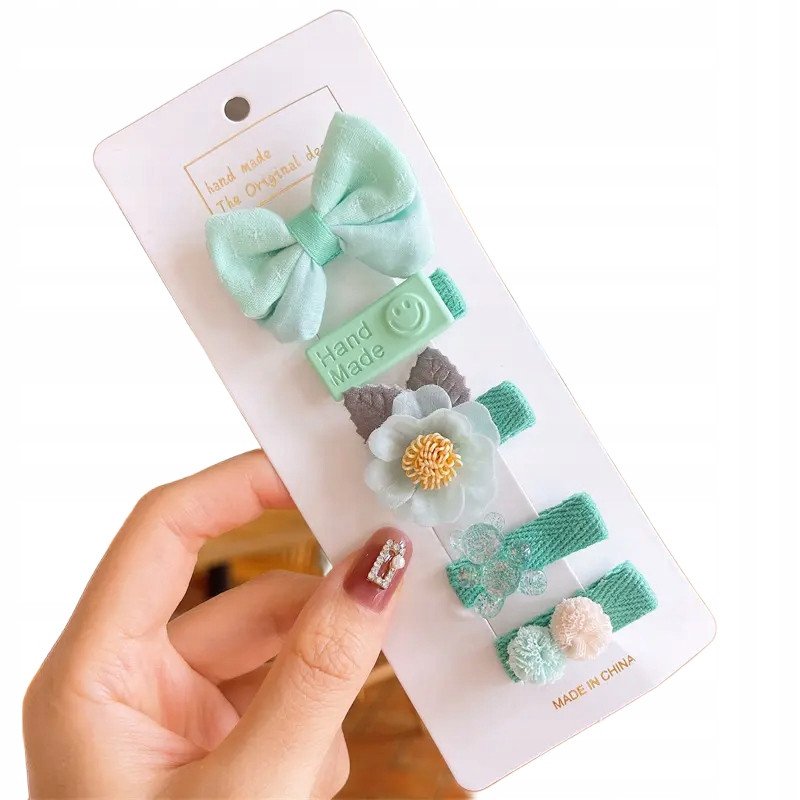 Zestaw wsuwek, spinek 5 sztuk dla Dziewczynki XII