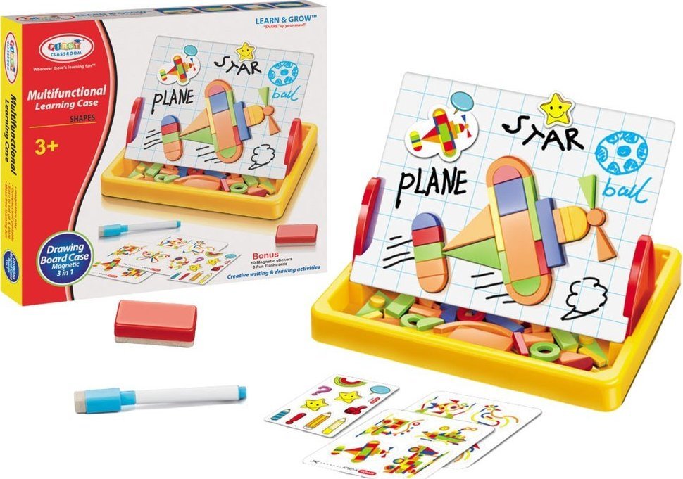 LeanToys Tablica Magnetyczna Do Rysowania Figury Geometryczne Magnesy