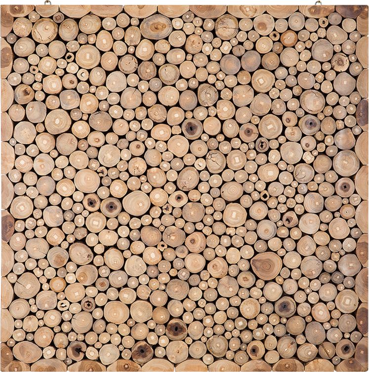 Beliani Drewniana dekoracja ścienna TWIG