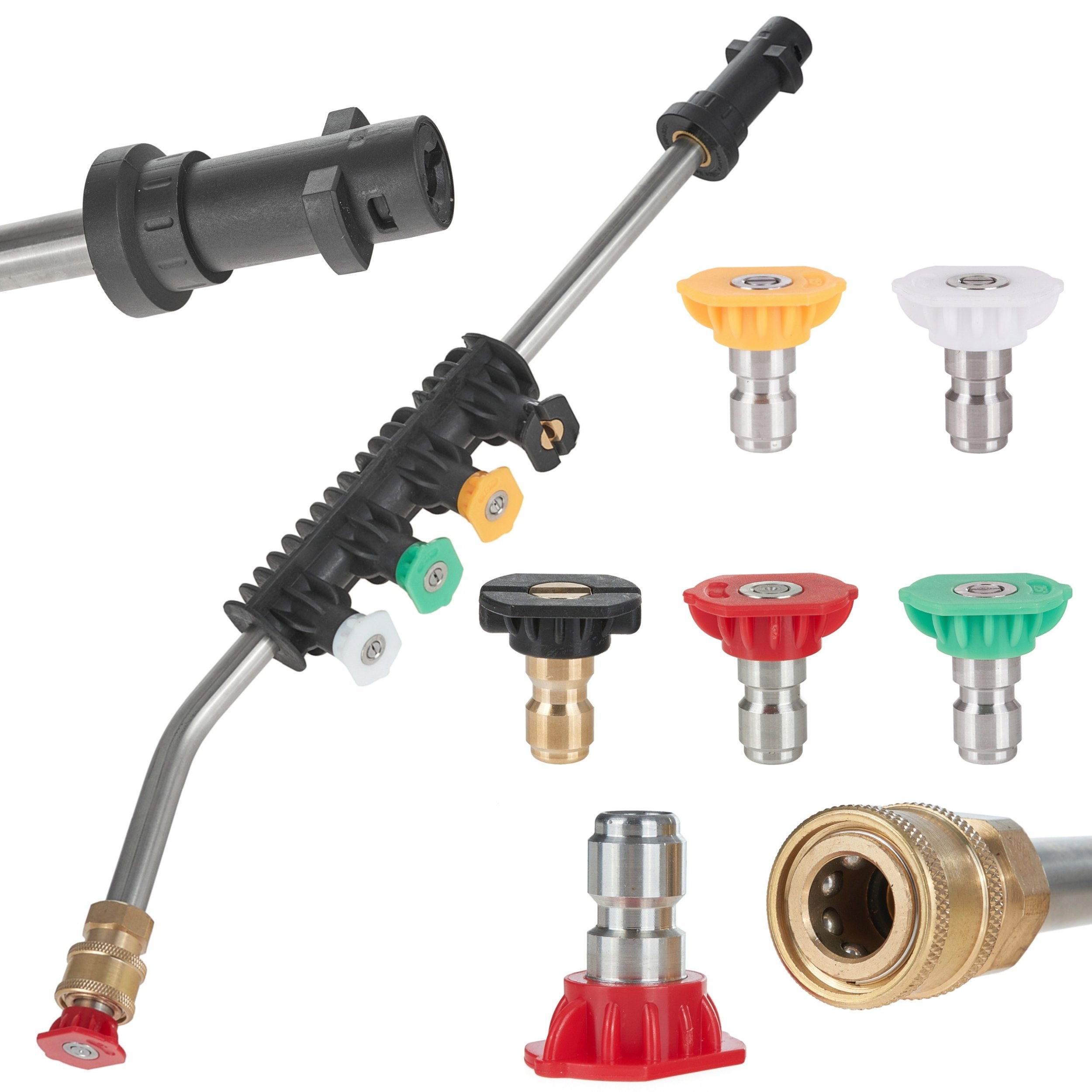 Lanca gięta 15° + komplet 5 dysz (100)