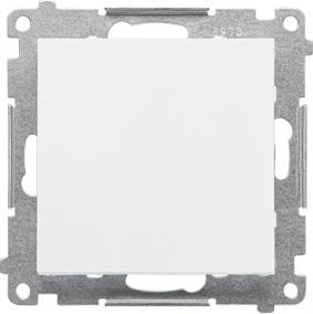 Kontakt-Simon Łącznik jednobiegunowy Kontakt-Simon 55 TW1.01/111 moduł 10 AX, 250V~, szybkozłącza biały mat