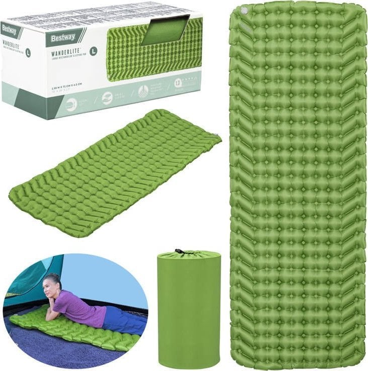 Bestway Bestway Materac karimata pod śpiwór WanderLite Large 198x71cm 69616