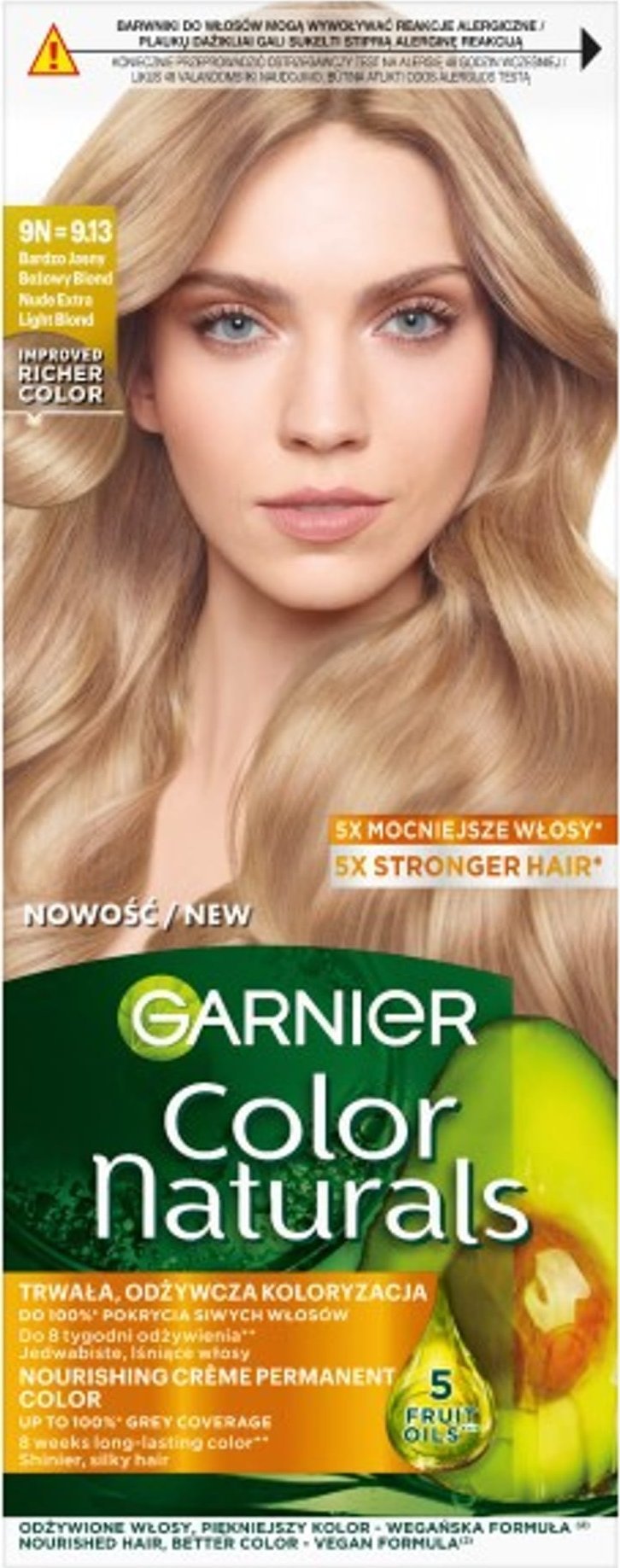 Garnier GARNIER Color Naturals Farba nr 9N (9.13) - Bardzo Jasny Beżowy Blond 1op.