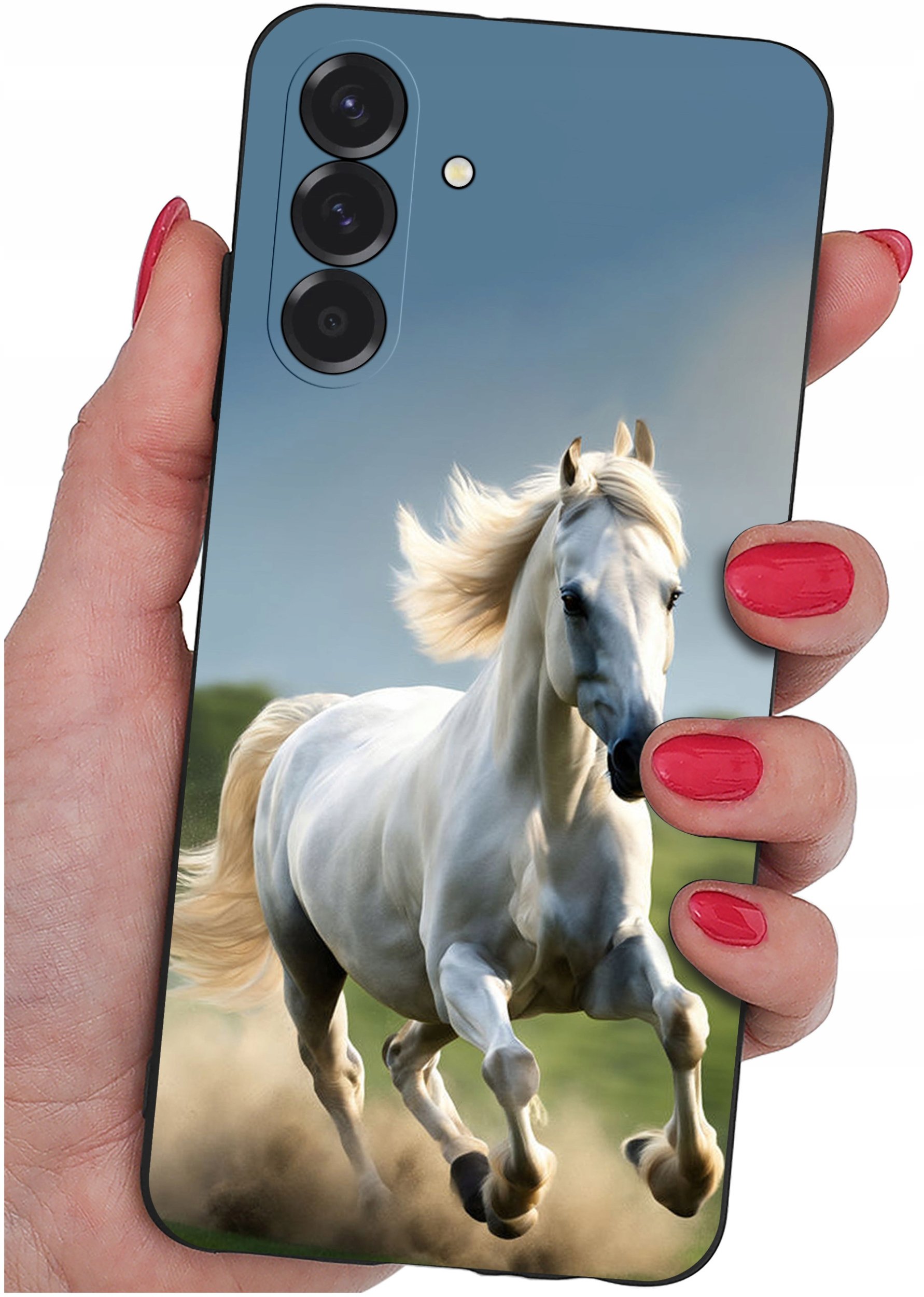 ETUI do Samsung A26 5G | WZORY | SILIKONOWE MATT CASE + SZKŁO 9H