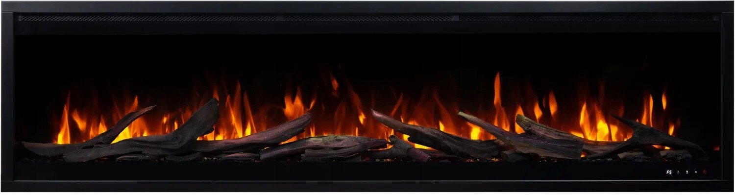 Aflamo ROYAL 3D 180 cm, Kominek elektryczny LED do zabudowy