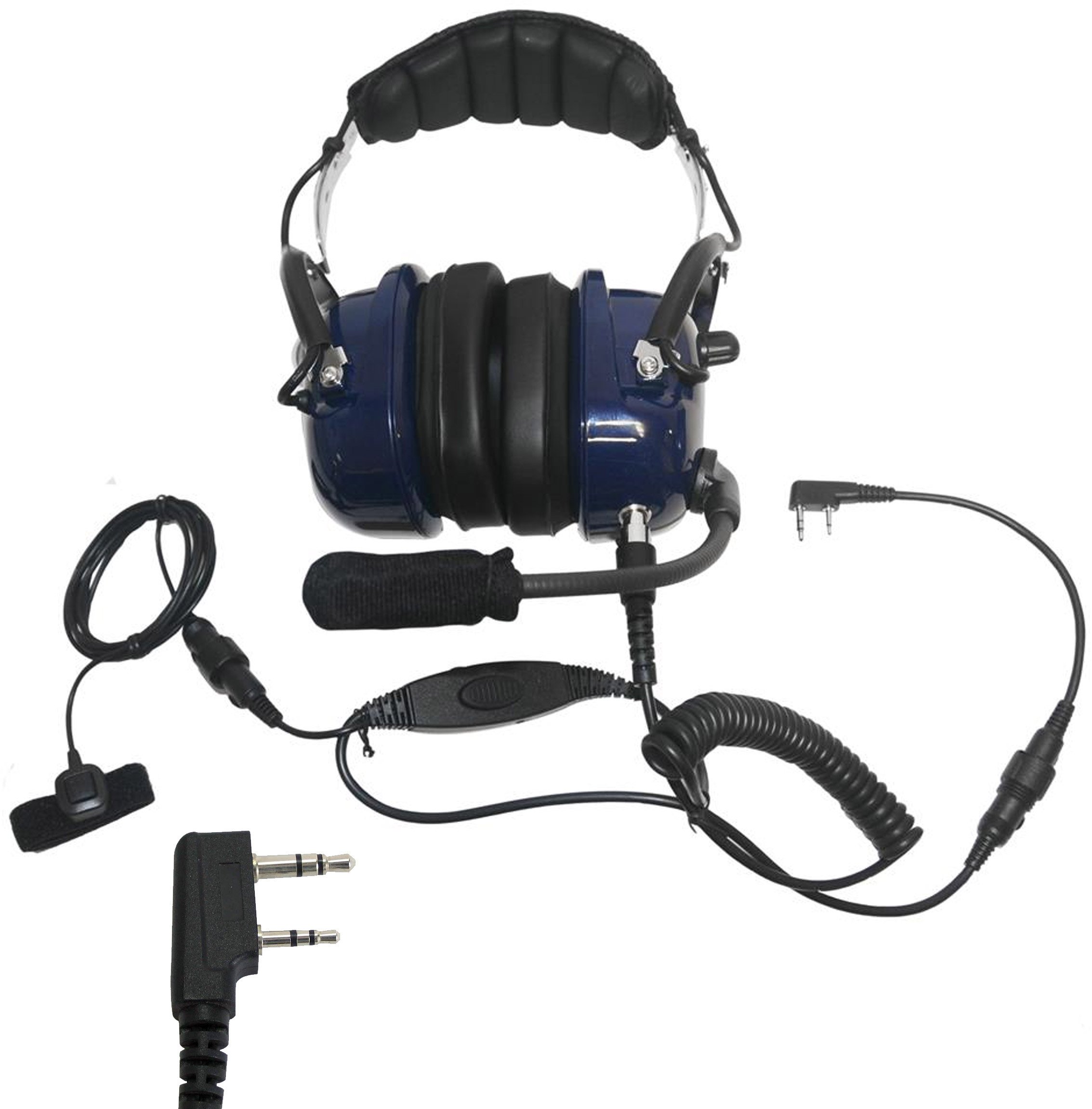 Diadema H&G450K PR-2309 mikrofonosłuchawki wygłuszające z wtykiem Kenwood