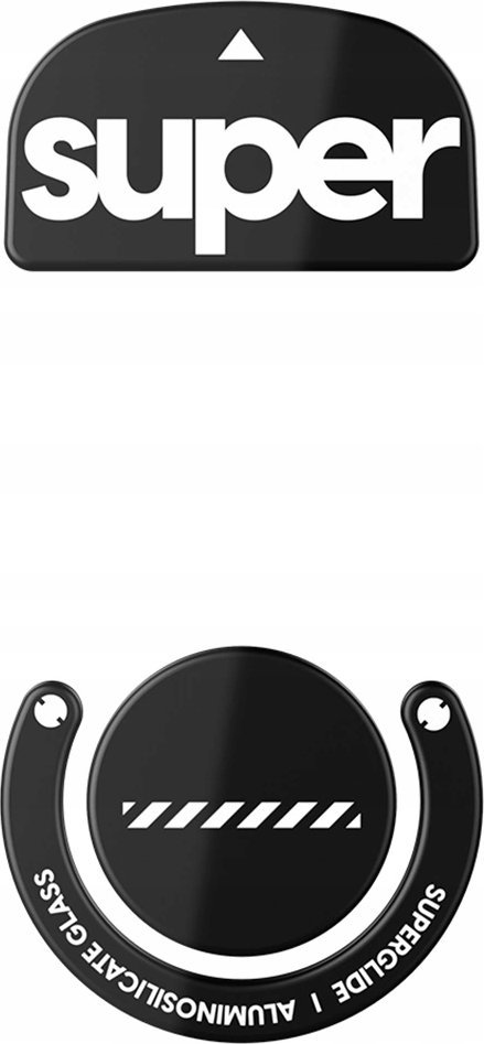 Pulsar Superglide Glass Skates Logitech G Pro X Superlight Juodas Pakaitiniai Pelė feet