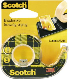 Scotch Taśma klejąca dwustronna 12mm 6.3m na podajniku (SC5006)