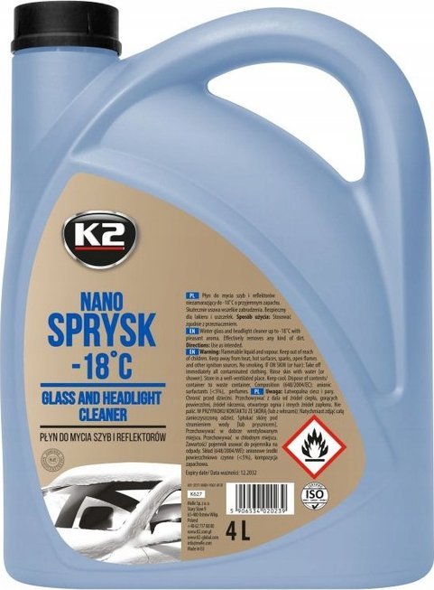Osram K2 Płyn do Spryskiwaczy Zimowy NANO SPRYSK -18C 4L