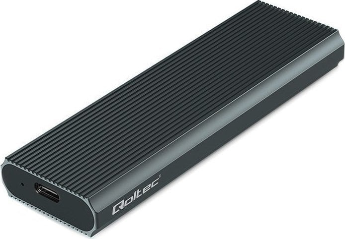 Kieszeń Qoltec Obudowa na dysk M.2 SSD | NVMe | PCIe | USB3.1 | 10Gb/s | 4TB | Grafit