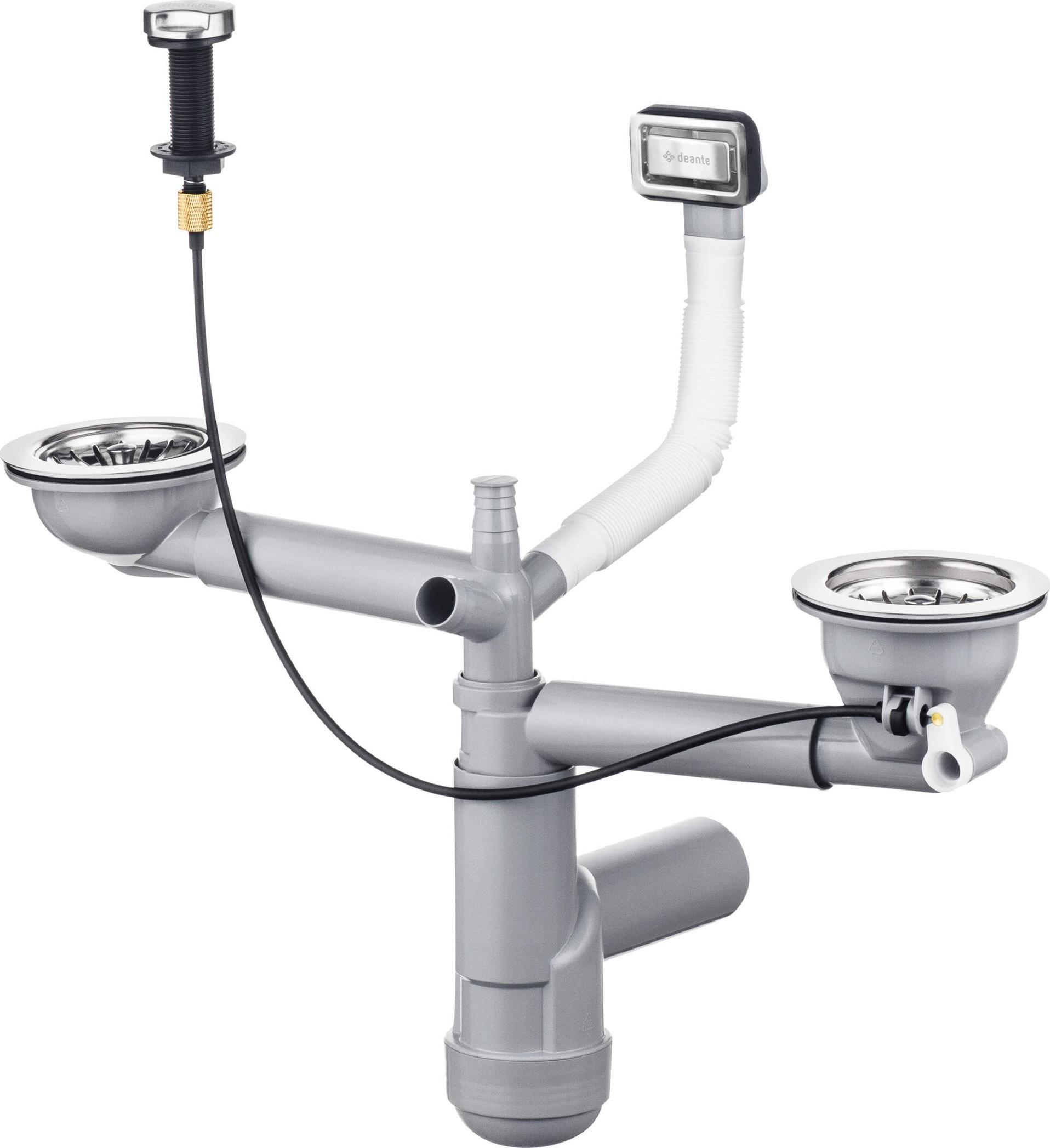 Syfon Deante Space-Saver Lux Syfon do zlewozmywaka granitowego - Space-Saver