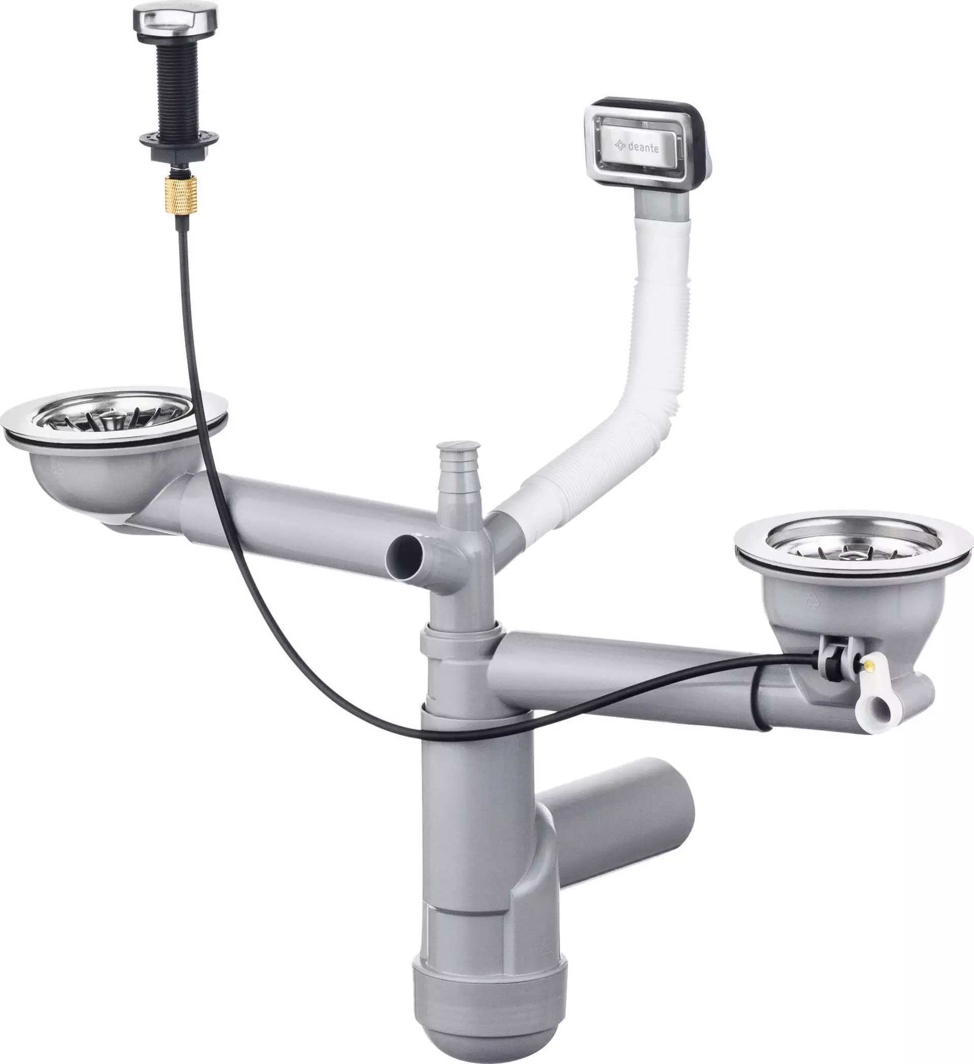 Syfon Deante Space-Saver Lux Syfon do zlewozmywaka granitowego - Space-Saver