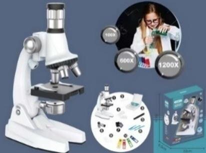 Mikroskop powiększenie 100x 600x 1200x