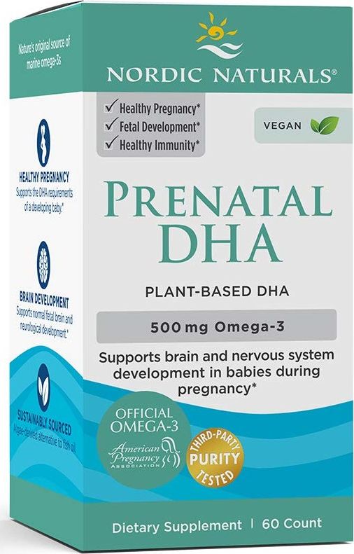 Nordic naturals Nordic Naturals - Prenatal DHA Vegan, 500mg, 60 kapsułek miękkich