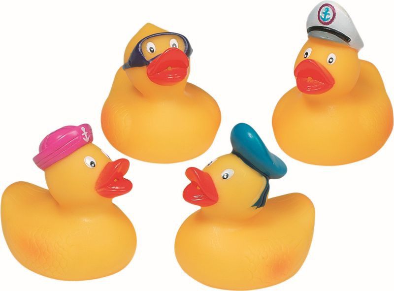 Goki Psikawka, gumowa zabawka, kaczuszki, 4 wzory (13039)