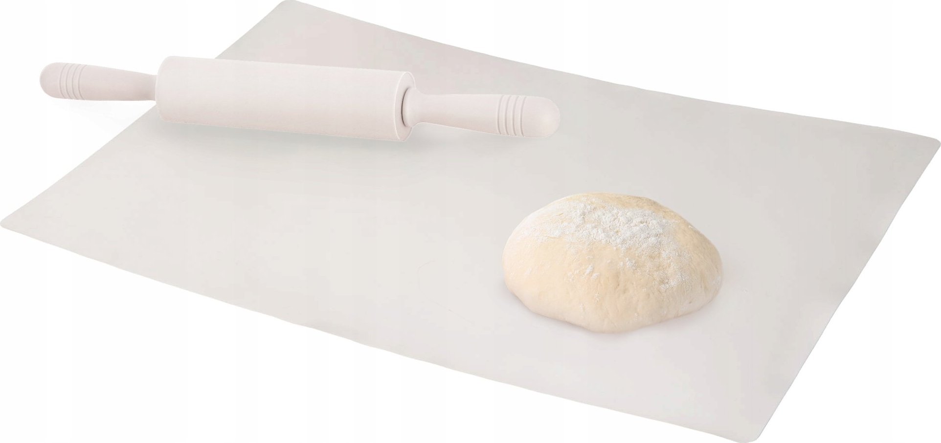 Kadax Stolnica Silikonowa Mata Duża + Wałek Do Ciasta