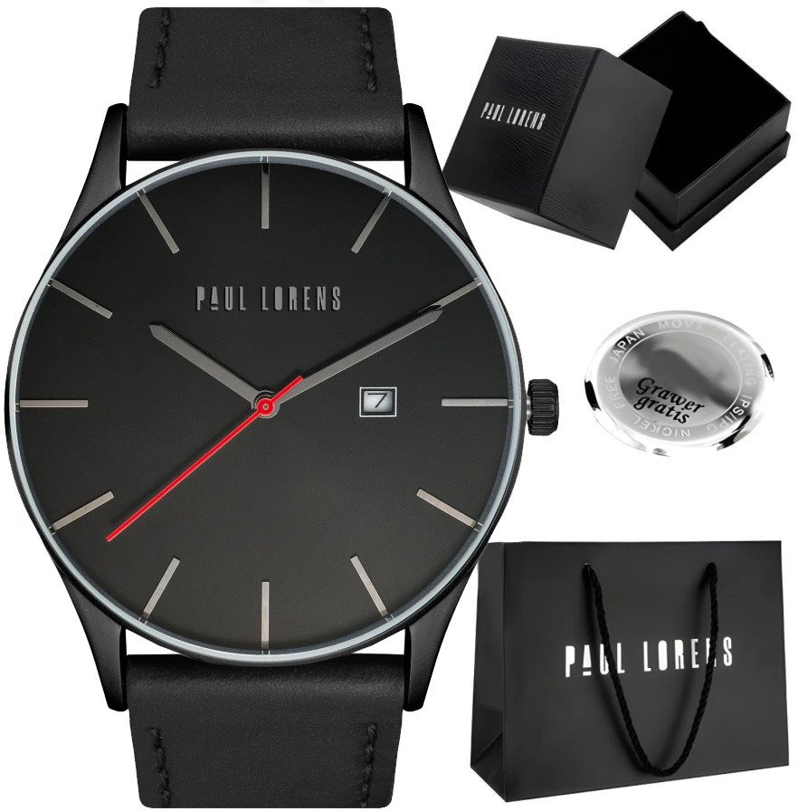 Zegarek męski Paul Lorens - LONGIO-1A5-2 Z GRAWEREM