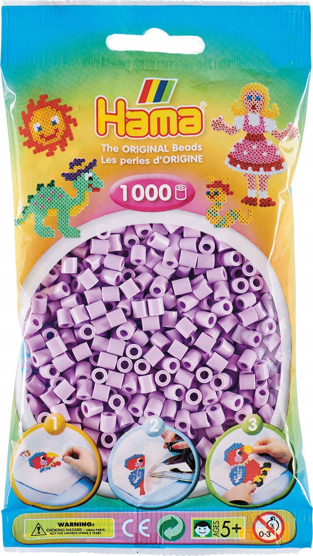 Revell Hama midi perler 1000stk pastel lilla