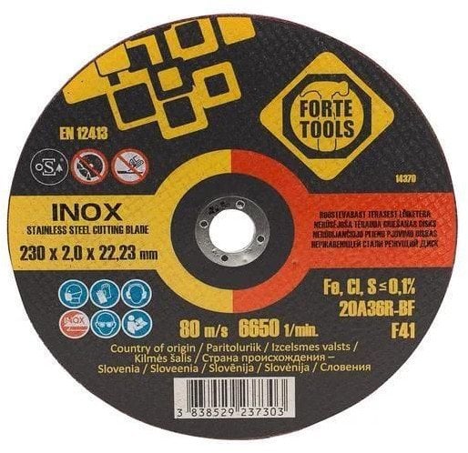 CUTTING DISC FORTE TOOLS 230X2X22.23IN